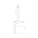 Parisi O'Rama High Rise Basin Mixer | Chrome